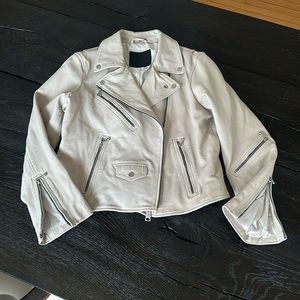 All Saints Riley leather Biker Jacket US10